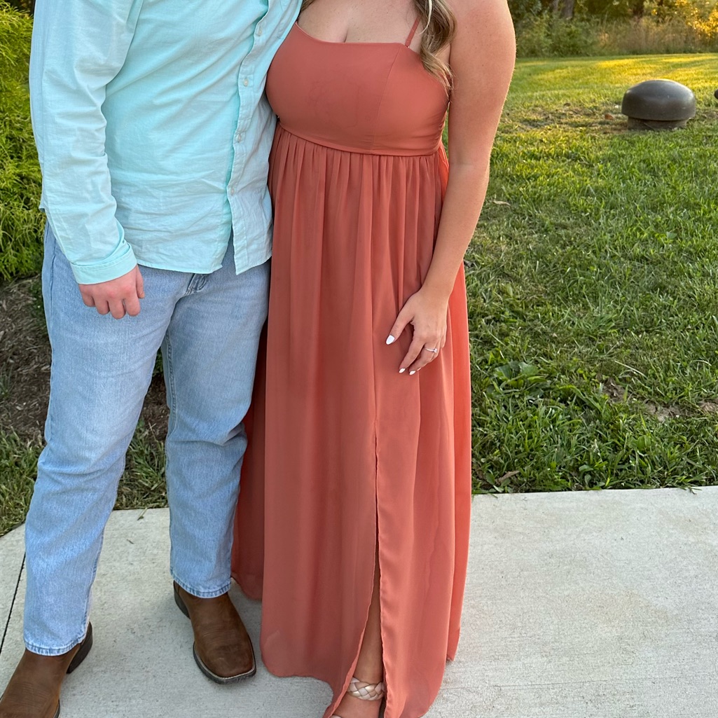 Terracotta Colored Bridesmaids Dress